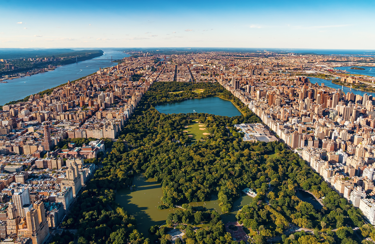 Vista aérea de Manhattan - Central Park